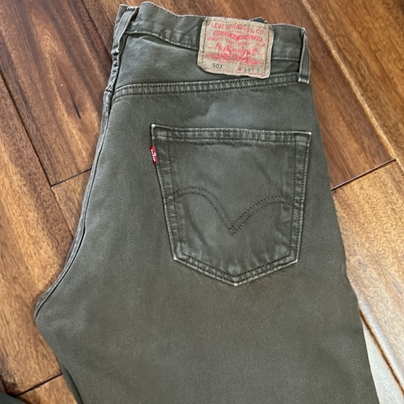 Vintage 501 Brown Levi’s Button Fly 2003 Brown Jeans - Picture 3 of 13